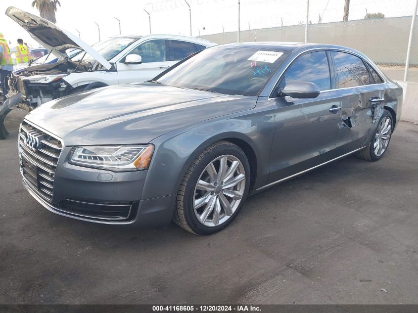 2016 Audi A8 L 3.0T VIN: WAU34AFD1GN020818 Lot: 41168605