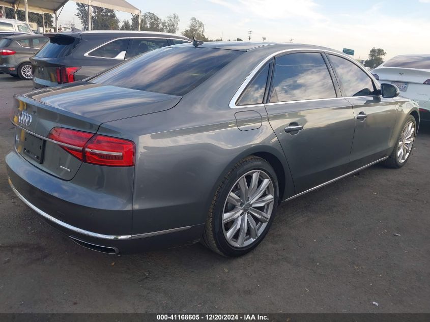 2016 Audi A8 L 3.0T VIN: WAU34AFD1GN020818 Lot: 41168605