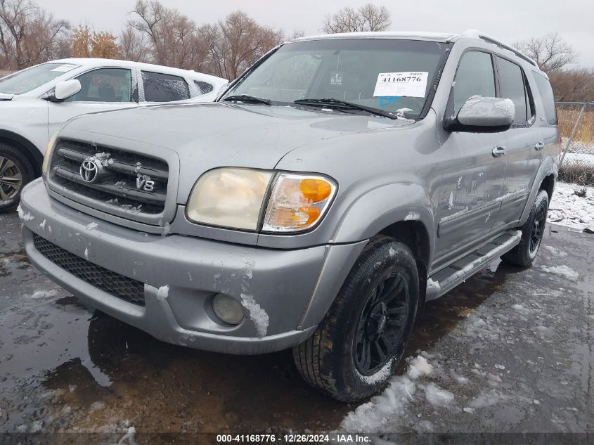 2003 Toyota Sequoia Sr5 V8 VIN: 5TDBT44A63S169838 Lot: 41168776