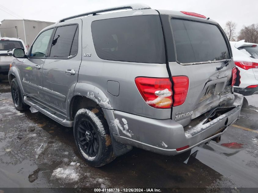 2003 Toyota Sequoia Sr5 V8 VIN: 5TDBT44A63S169838 Lot: 41168776