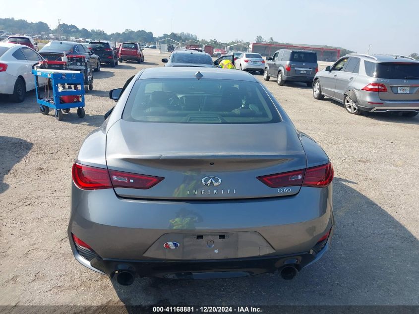 2018 Infiniti Q60 3.0T Luxe VIN: JN1EV7EK0JM341647 Lot: 41168881