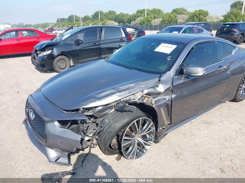 2018 Infiniti Q60 3.0T Luxe VIN: JN1EV7EK0JM341647 Lot: 41168881