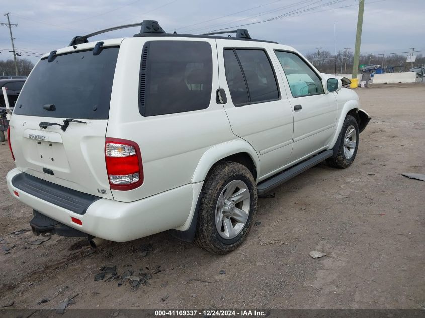 2003 Nissan Pathfinder Le VIN: JN8DR09X13W706858 Lot: 41169337