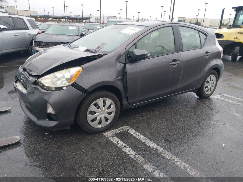 2014 Toyota Prius C Two VIN: JTDKDTB38E1076279 Lot: 41169362