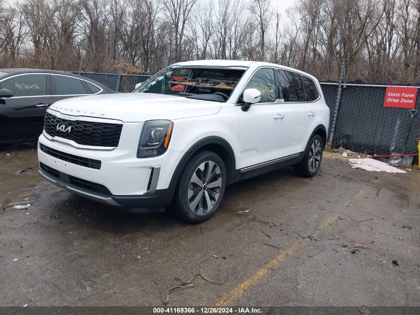 2022 Kia Telluride S VIN: 5XYP6DHCXNG224509 Lot: 41169366