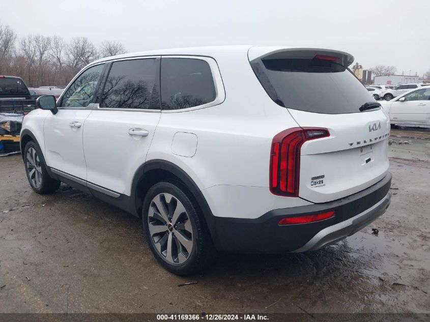 2022 Kia Telluride S VIN: 5XYP6DHCXNG224509 Lot: 41169366