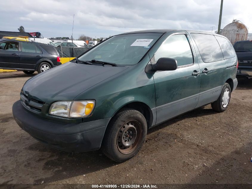 2000 Toyota Sienna Ce VIN: 4T3ZF19C8YU246441 Lot: 41169905