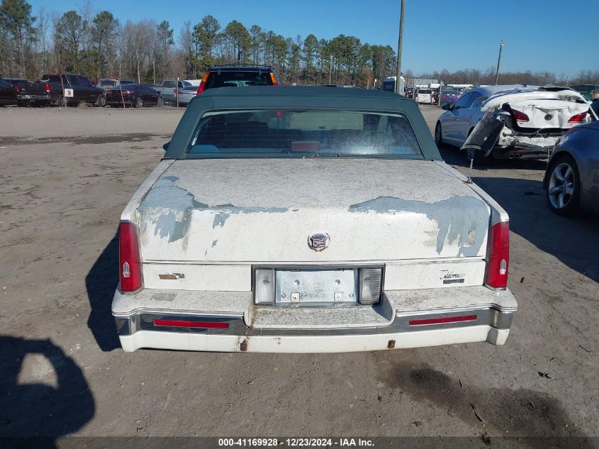 1988 Cadillac Eldorado VIN: 1G6EL1156JU615680 Lot: 41169928