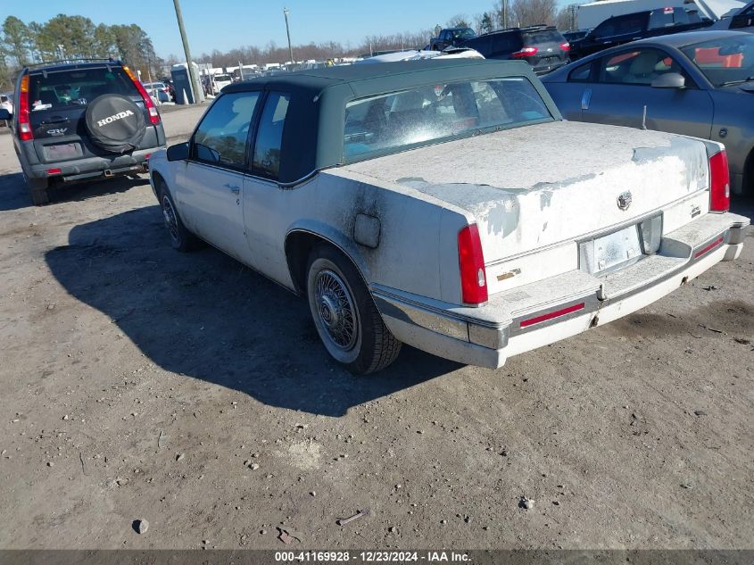 1988 Cadillac Eldorado VIN: 1G6EL1156JU615680 Lot: 41169928