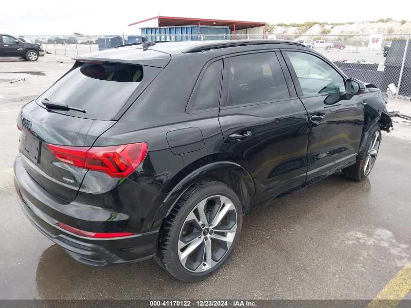 2021 Audi Q3 Premium Plus 45 Tfsi S Line Quattro Tiptronic VIN: WA1EECF38M1064663 Lot: 41170122