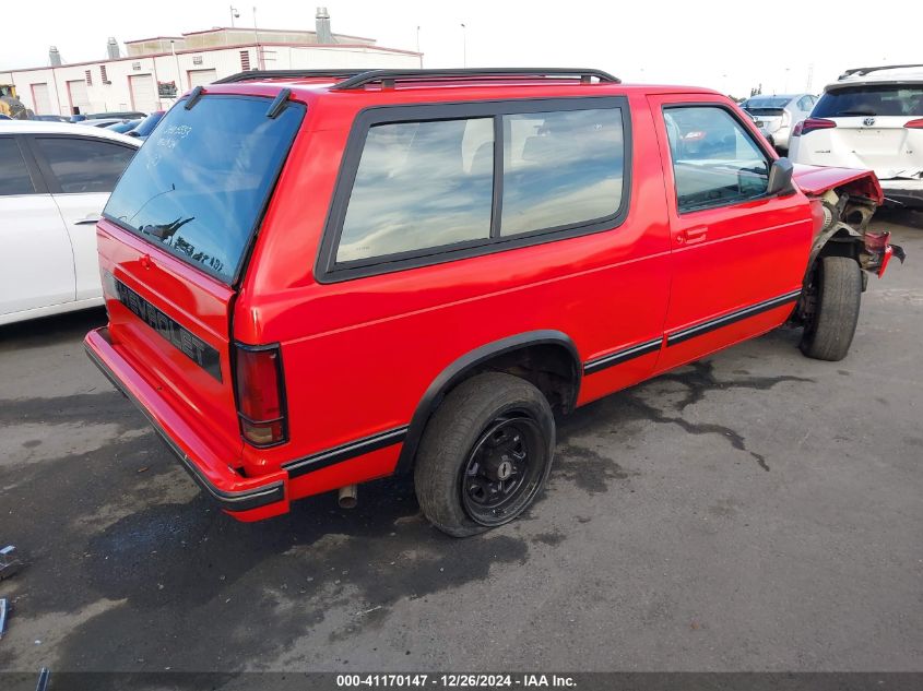 1988 Chevrolet Blazer S10 VIN: 1GNCS18Z8J8200764 Lot: 41170147