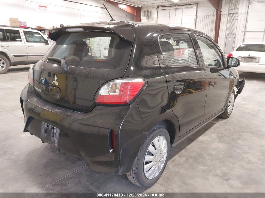 2022 Mitsubishi Mirage Es/Le VIN: ML32AUHJ8NH005131 Lot: 41170419