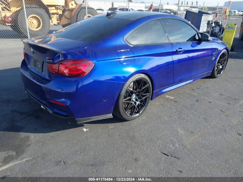 2020 BMW M4 VIN: WBS4Y9C07LFH80828 Lot: 41170484