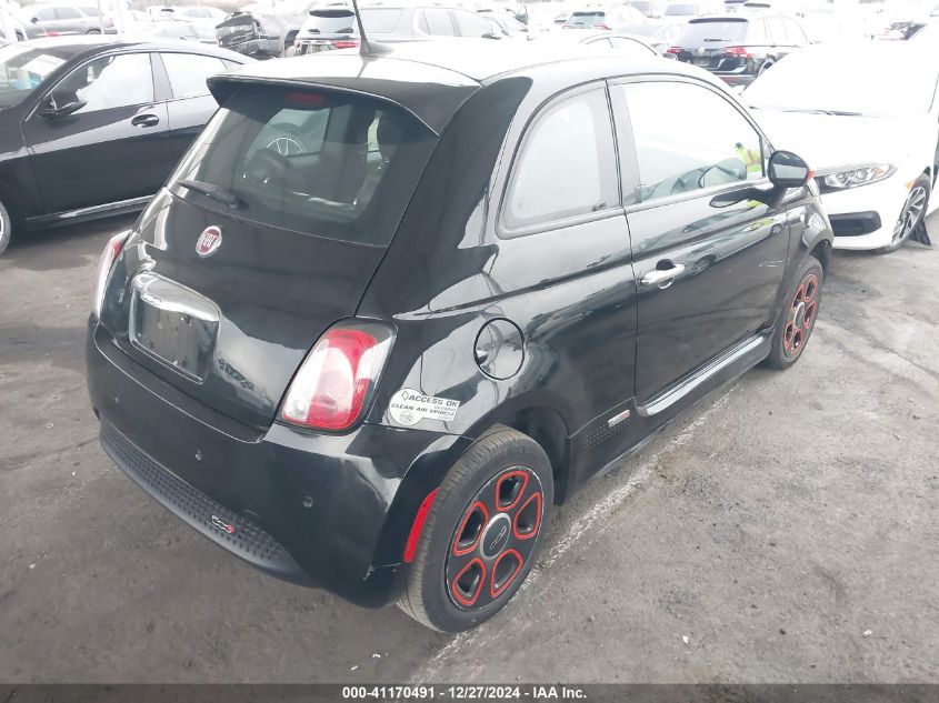 2016 Fiat 500E Battery Electric VIN: 3C3CFFGE5GT113749 Lot: 41170491