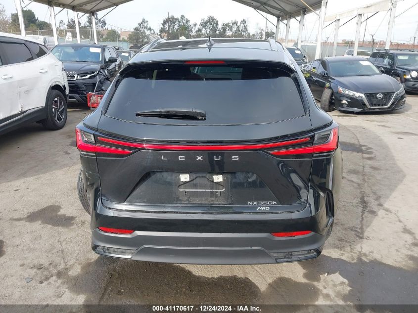 2024 Lexus Nx 350H VIN: JTJAKCEZ7R5015910 Lot: 41170617