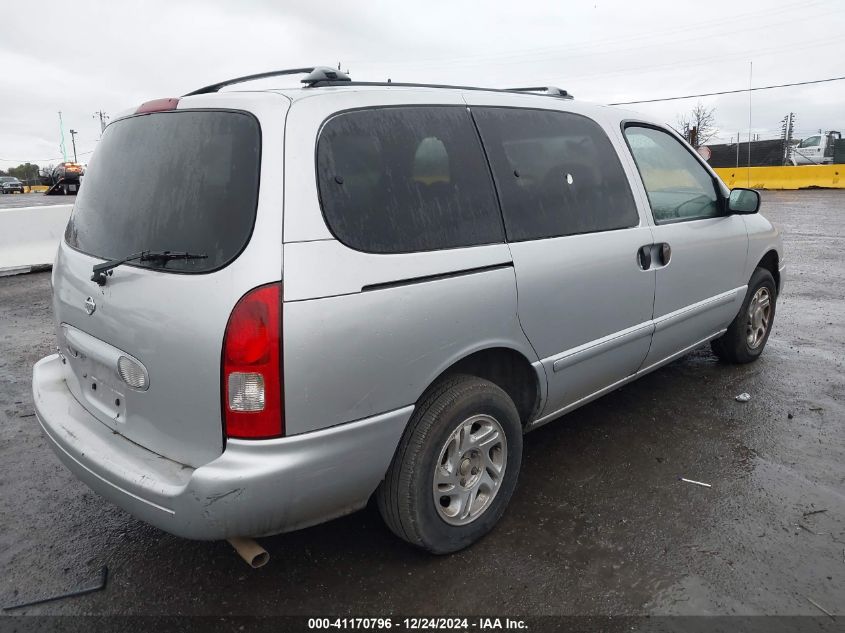 2001 Nissan Quest Gxe VIN: 4N2ZN15T41D804567 Lot: 41170796