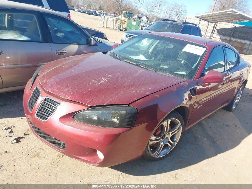 2008 Pontiac Grand Prix Gxp VIN: 2G2WC58C081138851 Lot: 41170936