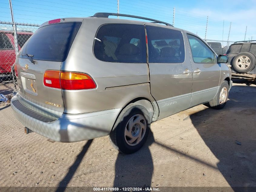 2000 Toyota Sienna Xle VIN: 4T3ZF13C2YU268511 Lot: 41170959