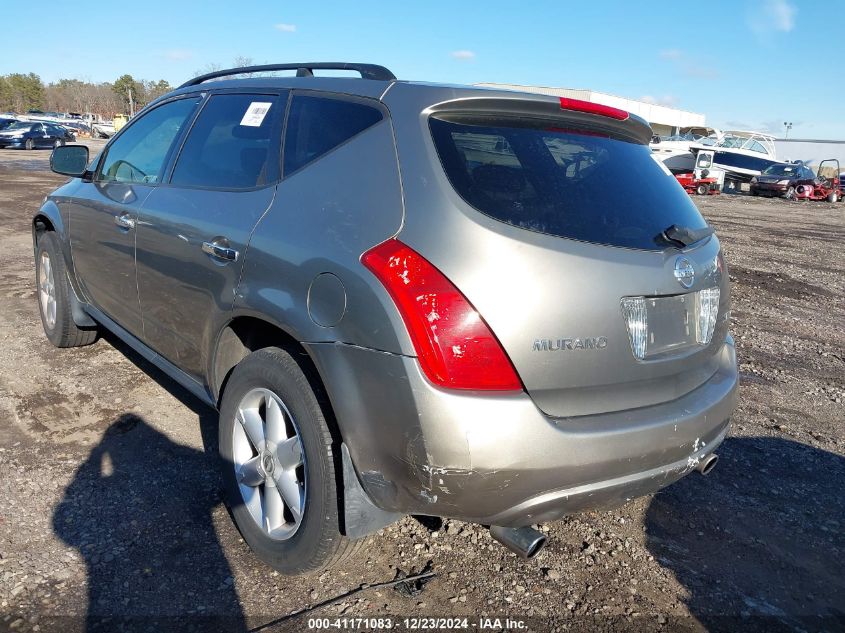 2004 Nissan Murano Se VIN: JN8AZ08W84W313968 Lot: 41171083