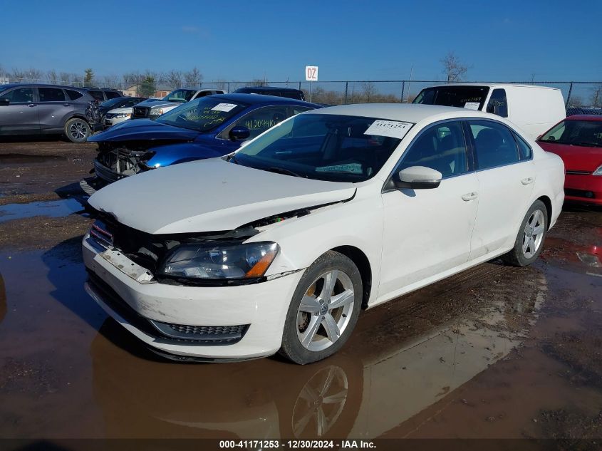 2014 Volkswagen Passat Se VIN: 1VWBT7A36EC105615 Lot: 41171253