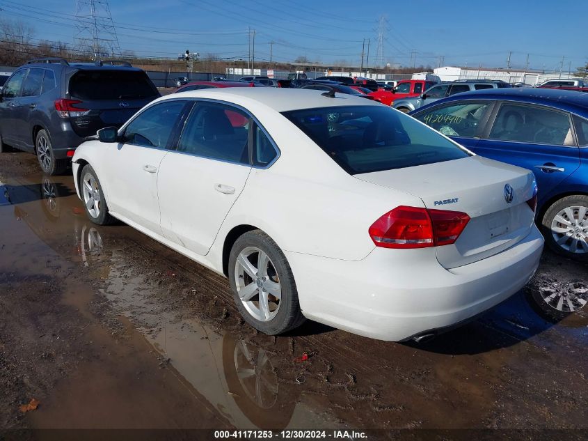 2014 Volkswagen Passat Se VIN: 1VWBT7A36EC105615 Lot: 41171253