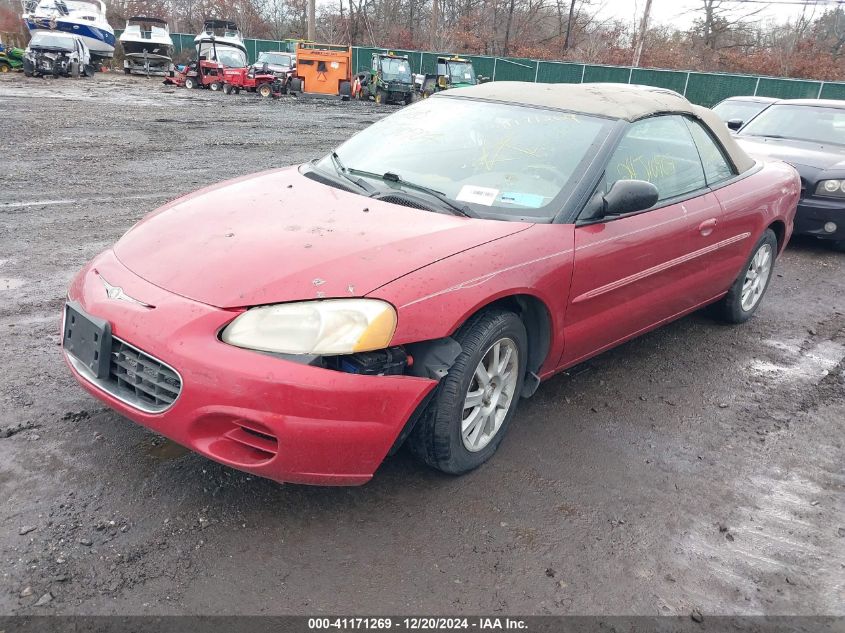 2002 Chrysler Sebring Gtc VIN: 1C3EL75R32N309940 Lot: 41171269