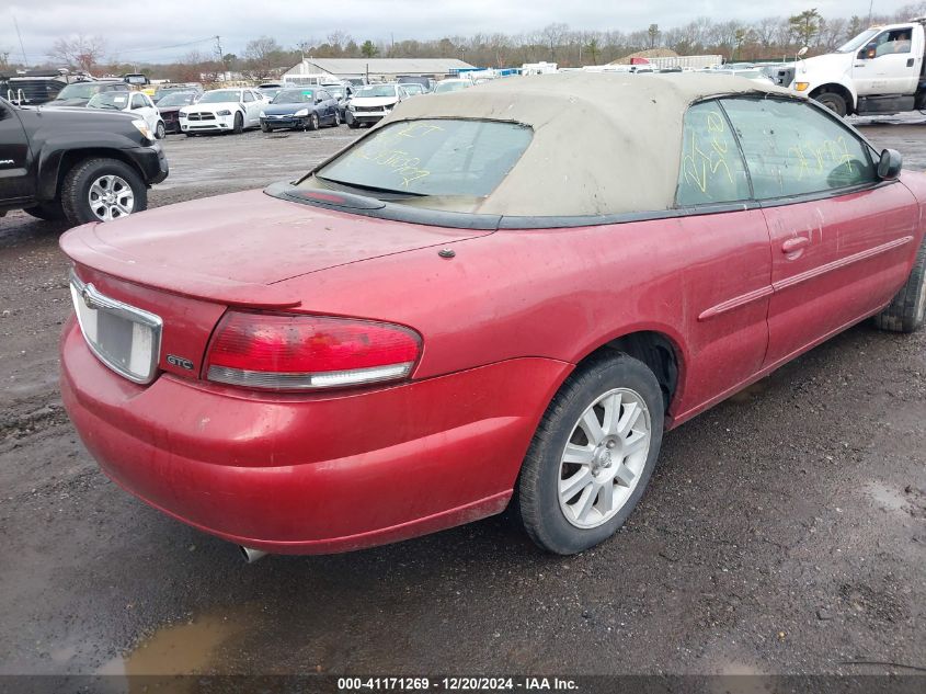 2002 Chrysler Sebring Gtc VIN: 1C3EL75R32N309940 Lot: 41171269