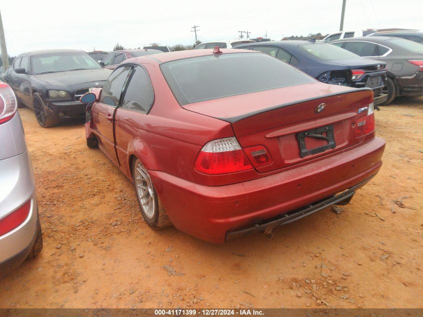 2005 BMW M3 VIN: WBSBL93455PN62261 Lot: 41171399