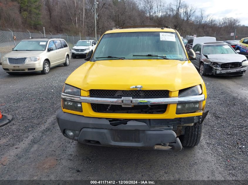 2003 Chevrolet Avalanche 1500 K1500 VIN: 3GNEK13TX3G217980 Lot: 41171412