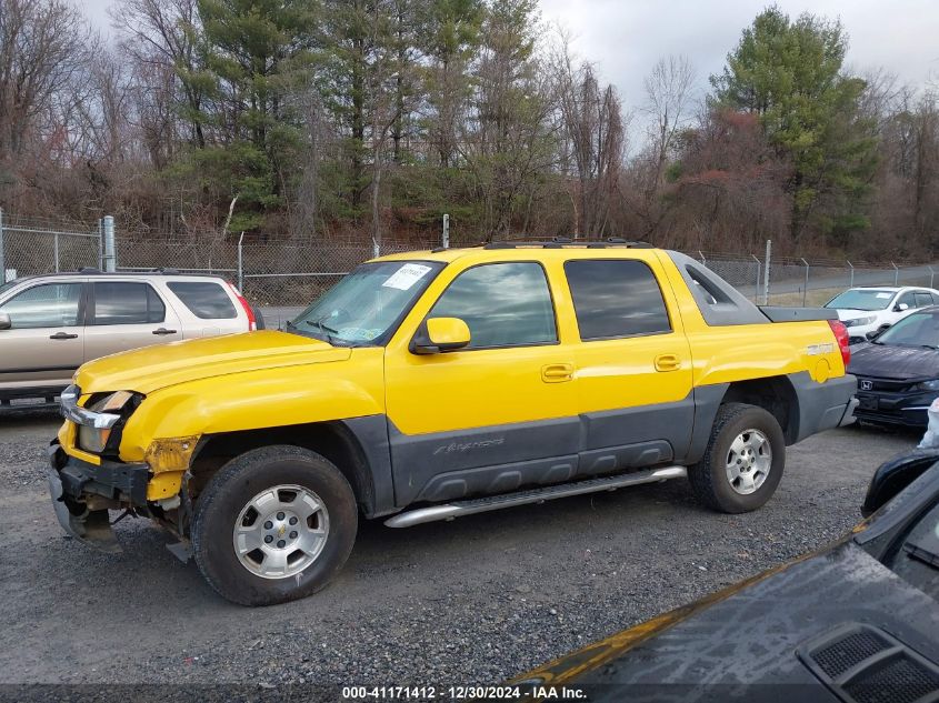 2003 Chevrolet Avalanche 1500 K1500 VIN: 3GNEK13TX3G217980 Lot: 41171412