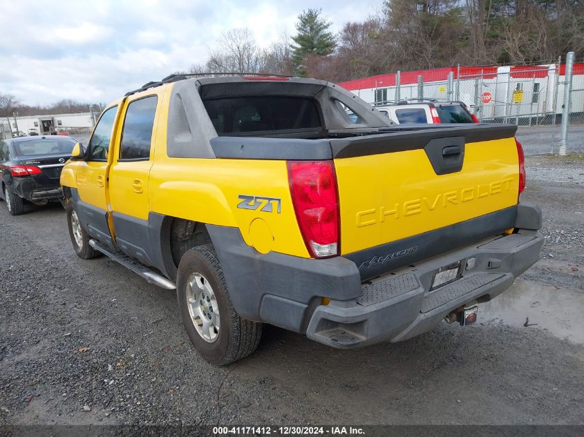 2003 Chevrolet Avalanche 1500 K1500 VIN: 3GNEK13TX3G217980 Lot: 41171412