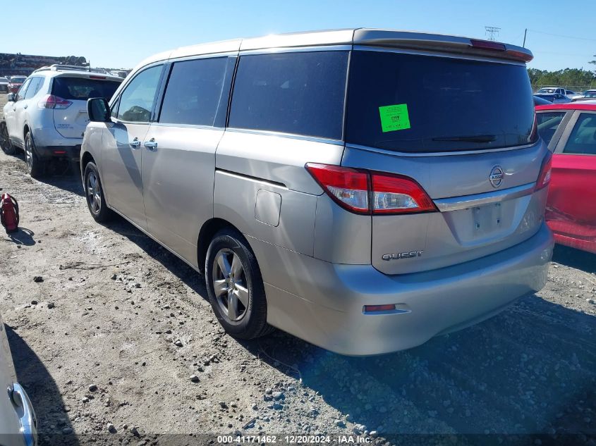 2011 Nissan Quest Sv VIN: JN8AE2KPXB9000814 Lot: 41171462