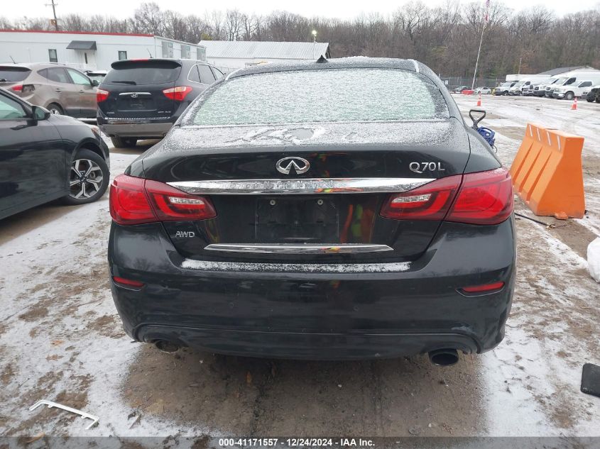 2016 Infiniti Q70L 3.7X VIN: JN1BY1PR3GM720331 Lot: 41171557