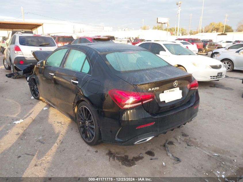 2020 Mercedes-Benz A 220 VIN: WDD3G4EB7LW036740 Lot: 41171775