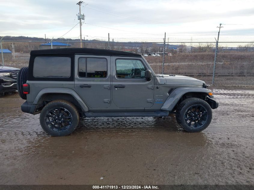 2022 Jeep Wrangler 4Xe Unlimited Sahara 4X4 VIN: 1C4JJXP60NW129042 Lot: 41171913