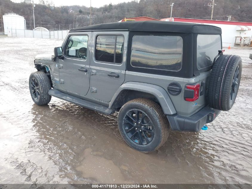 2022 Jeep Wrangler 4Xe Unlimited Sahara 4X4 VIN: 1C4JJXP60NW129042 Lot: 41171913