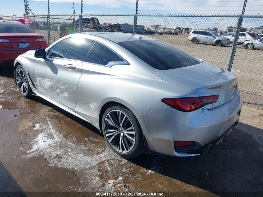 2018 Infiniti Q60 3.0T Luxe VIN: JN1EV7EL1JM392289 Lot: 41172010