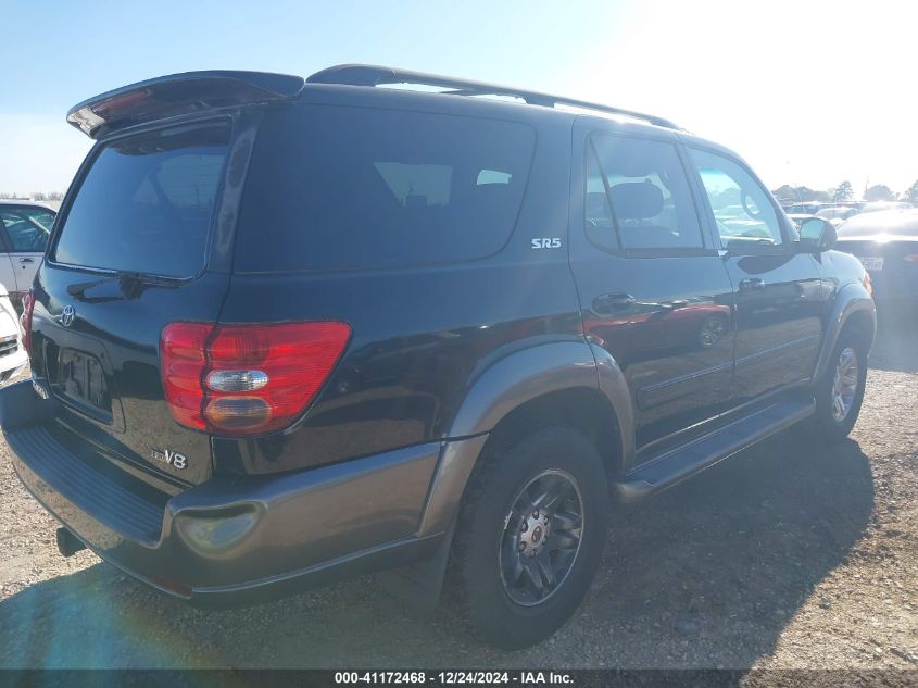 2004 Toyota Sequoia Sr5 V8 VIN: 5TDZT34A64S209877 Lot: 41172468