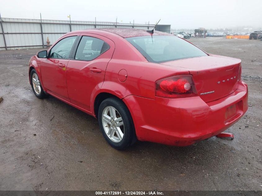 2013 Dodge Avenger Sxt VIN: 1C3CDZCG8DN525027 Lot: 41172691