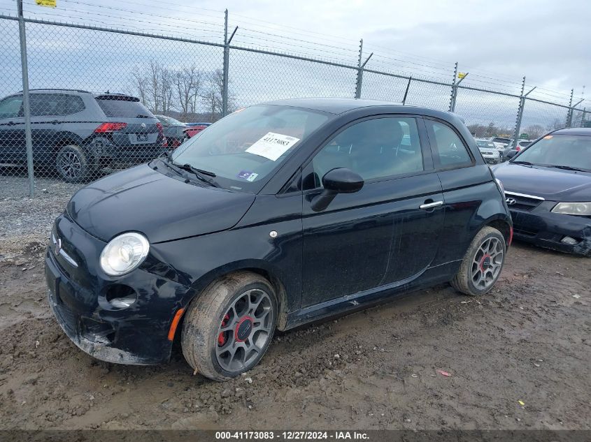 2015 Fiat 500 Sport VIN: 3C3CFFBRXFT550168 Lot: 41173083