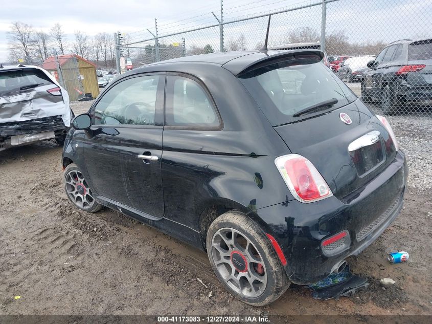 2015 Fiat 500 Sport VIN: 3C3CFFBRXFT550168 Lot: 41173083