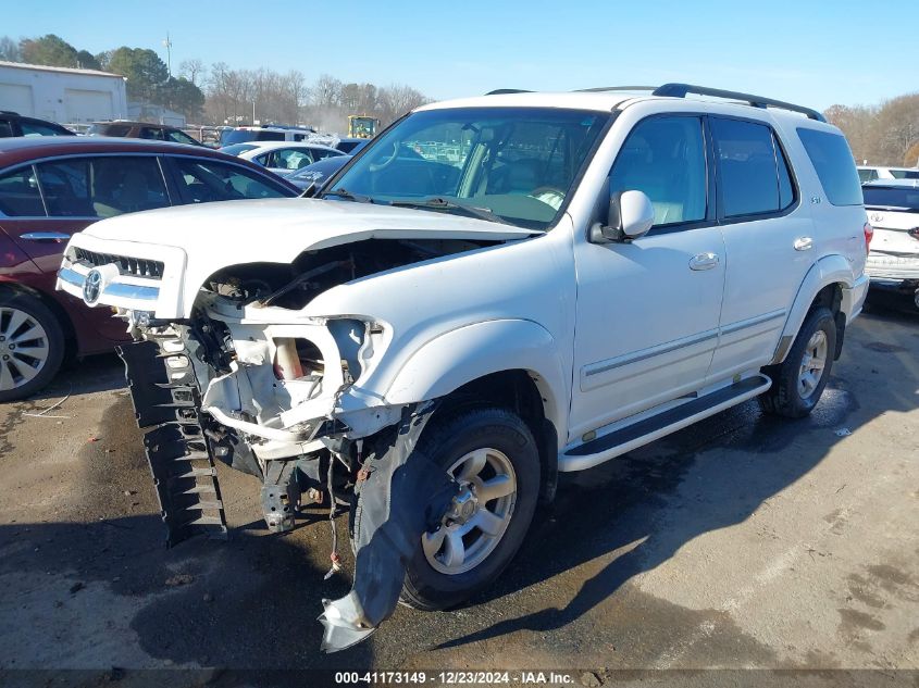 2005 Toyota Sequoia Sr5 V8 VIN: 5TDZT34A85S255793 Lot: 41173149