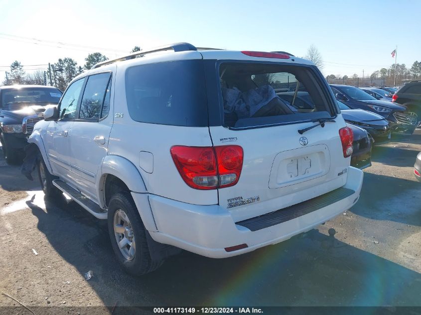 2005 Toyota Sequoia Sr5 V8 VIN: 5TDZT34A85S255793 Lot: 41173149