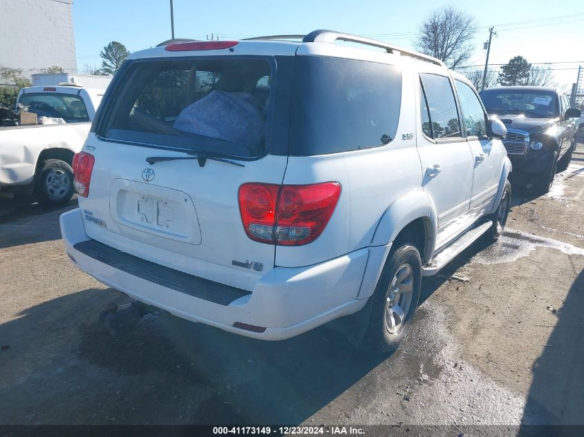 2005 Toyota Sequoia Sr5 V8 VIN: 5TDZT34A85S255793 Lot: 41173149