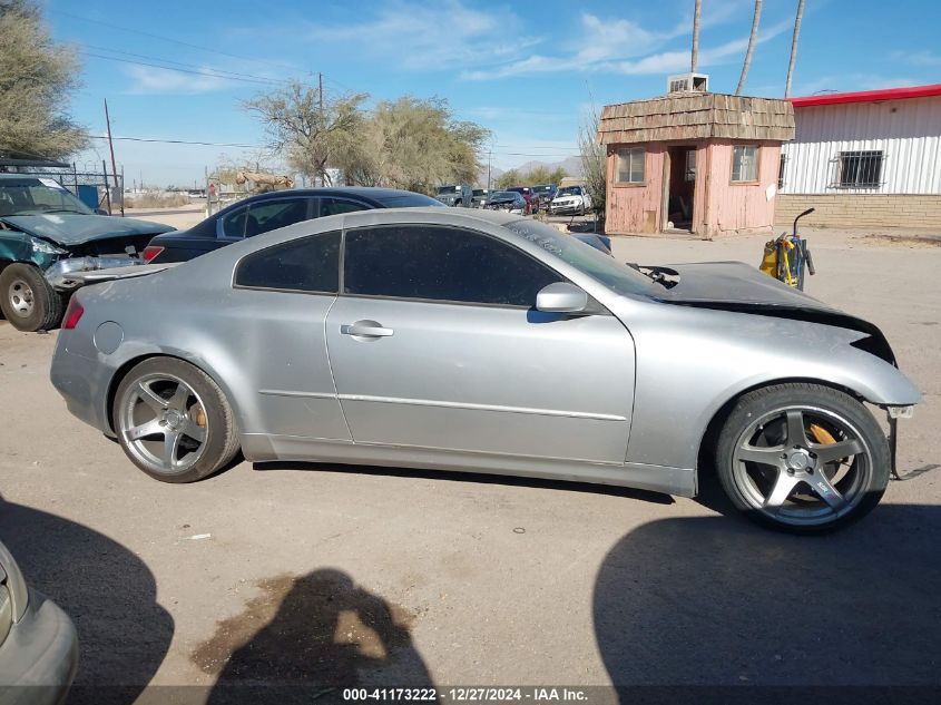 2003 Infiniti G35 Base W/6 Speed Manual VIN: JNKCV54E13M209499 Lot: 41173222