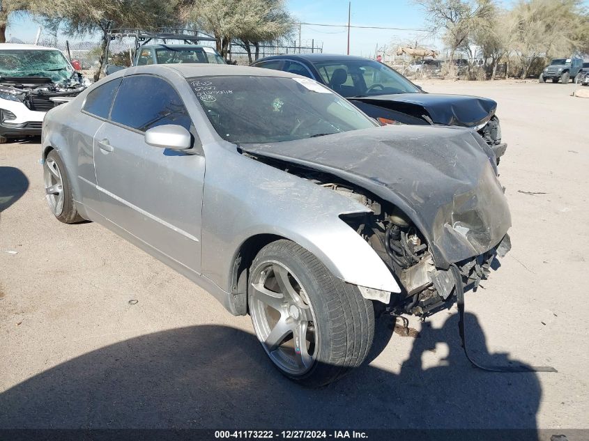 2003 Infiniti G35 Base W/6 Speed Manual VIN: JNKCV54E13M209499 Lot: 41173222