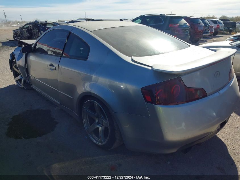 2003 Infiniti G35 Base W/6 Speed Manual VIN: JNKCV54E13M209499 Lot: 41173222