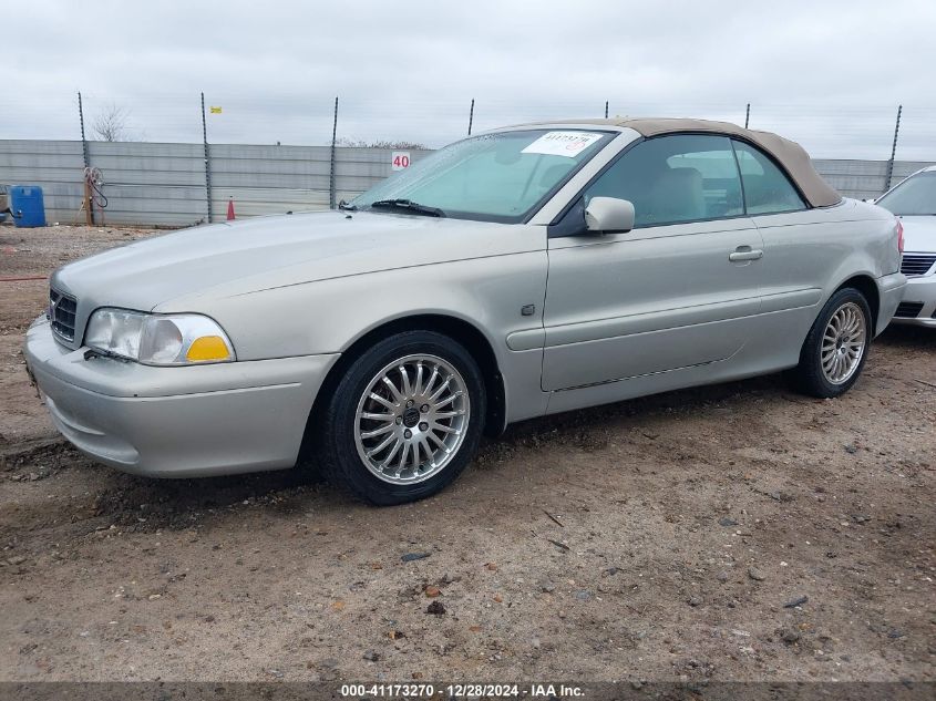 2003 Volvo C70 Lt VIN: YV1NC63D23J036943 Lot: 41173270