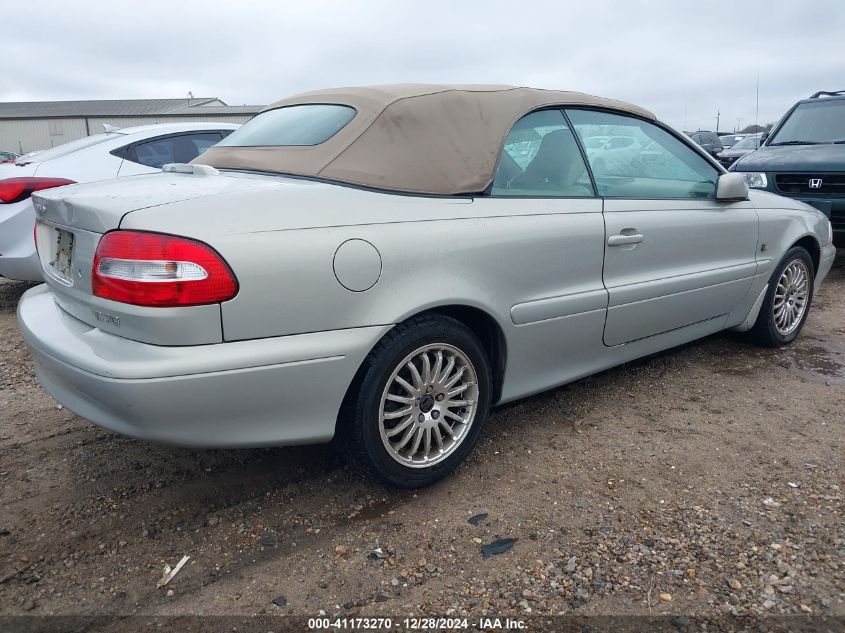 2003 Volvo C70 Lt VIN: YV1NC63D23J036943 Lot: 41173270