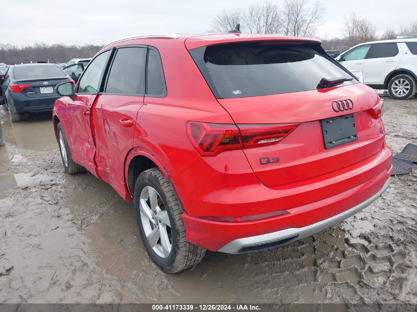 2020 Audi Q3 Premium 45 Tfsi Quattro Tiptronic VIN: WA1AECF32L1108010 Lot: 41173339